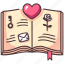 book, love, library, knowledge, paper, study, romance 