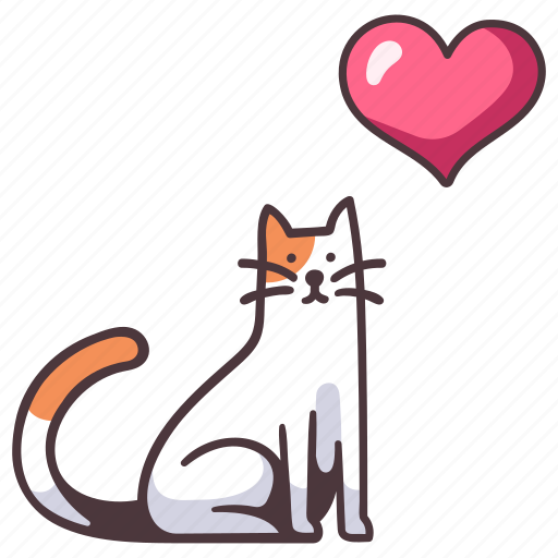 Cat, animal, pet, love, cute, happy, feline icon - Download on Iconfinder
