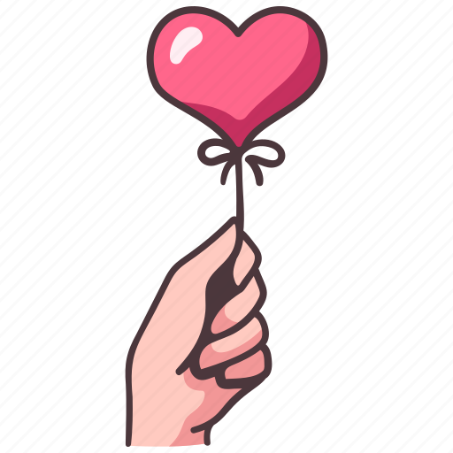 Hand, holding, heart, stalk, love, people, romance icon - Download on Iconfinder