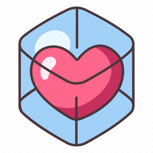Heart, cage, glasses, love, romantic, birdcage, blocking icon - Download on Iconfinder