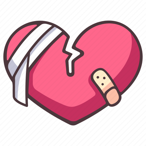 Break, heart, divorce, breakup, separation, sad, pain icon - Download on Iconfinder