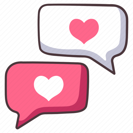 Love, chat, message, heart, communication, online, talk icon - Download on Iconfinder