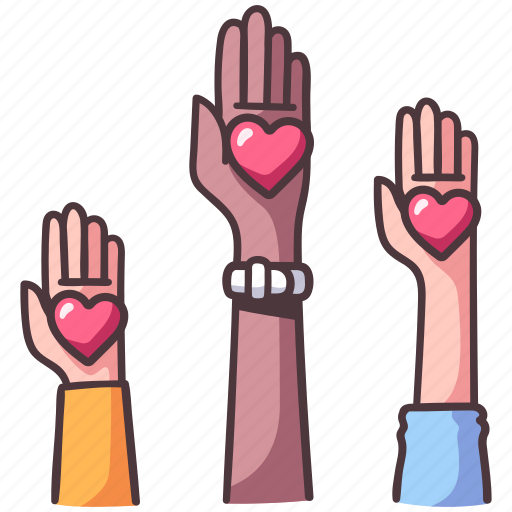 Love, heart, showing, people, romance, gesture, equality icon - Download on Iconfinder