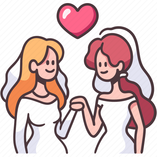 Love, lesbian, female, relationship, lgbt, woman, married icon - Download on Iconfinder
