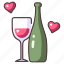 love, wine, celebration, drink, romance, wedding, party 