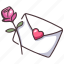 mail, flower, romantic, love, rose, valentine, romance 