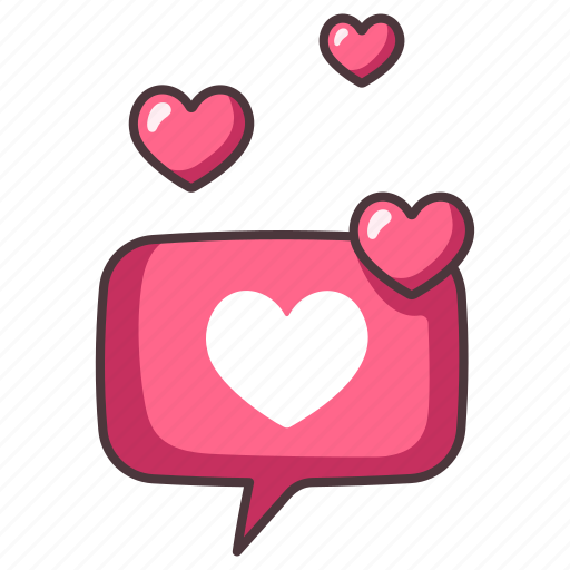 Message, love, heart, romance, valentine, happy, communication icon - Download on Iconfinder