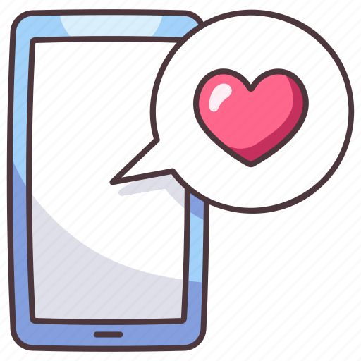 Smartphone, love, phone, mobile, message, app, heart icon - Download on Iconfinder