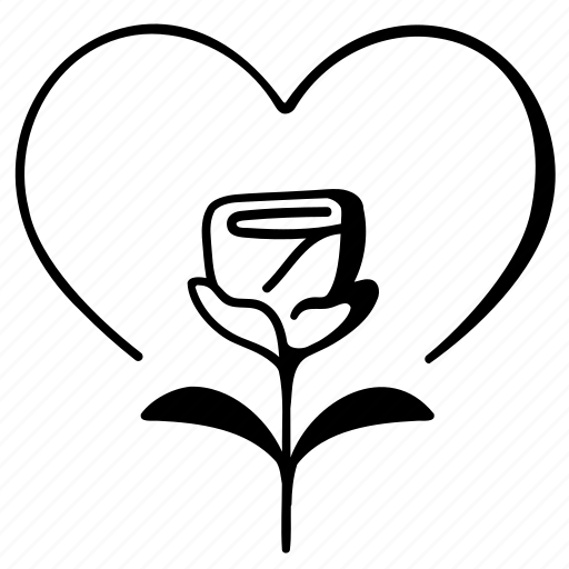 Love, heart, valentine, rose, romantic, happy, anniversary icon - Download on Iconfinder