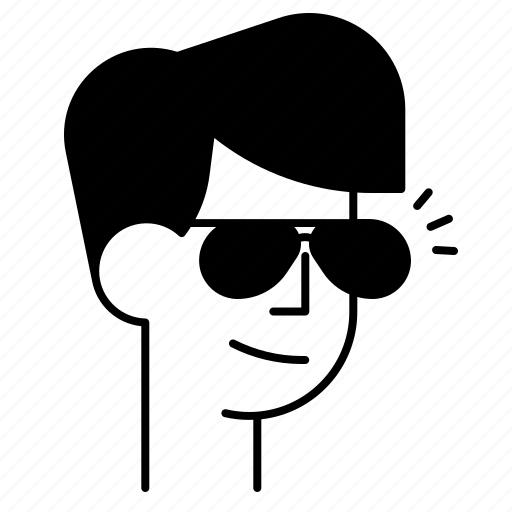 Sunglasses, boy, guy, male, man, portrait, avatar icon - Download on Iconfinder