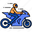 motorcycle, speed, motorbike, racing, fast, sport, men 