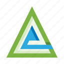 abstract, figure, logo mark, triangle