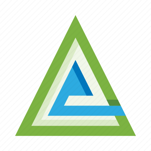 Abstract, figure, logo mark, triangle icon - Download on Iconfinder
