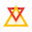 abstract, figure, logo mark, triangles 