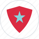abstract, creative, favorite, shield, star 