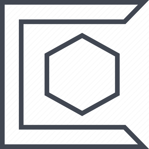 Edge, edges, hexagon, sharp icon - Download on Iconfinder