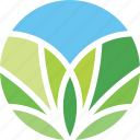 bio, circle, eco, leaf, leaves, logo, natural