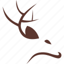 animal, deer, logo, zoo