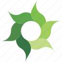 circle, eco, green, leaves, logo, recycle