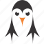 bird, little, logo, penguin 