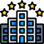 accommodation, five, hotel, service icon, services, star 