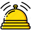 accommodation, bell, hotel, service, service icon, services 
