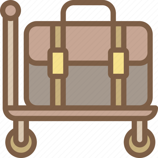 Accommodation, hotel, luggage, service, service icon, services, trolley icon - Download on Iconfinder