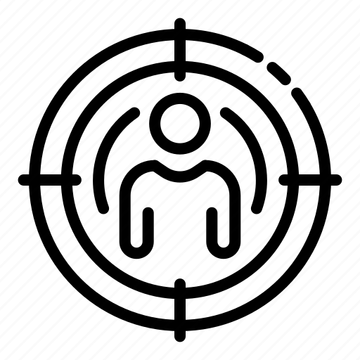 Circle, gunpoint, human, man, person, target, web icon - Download on Iconfinder