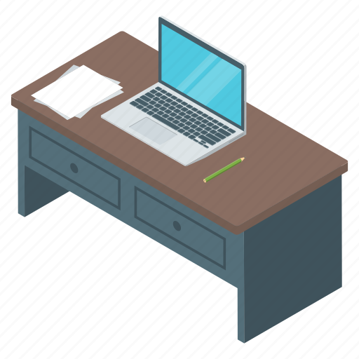 Computer table, office, office setup, working desk, workplace icon - Download on Iconfinder