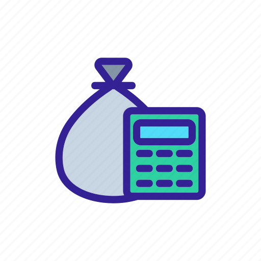 Accounting, business, finance, financial, money, object, silhouette icon - Download on Iconfinder