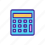 accounting, building, calculator, contour, financial 