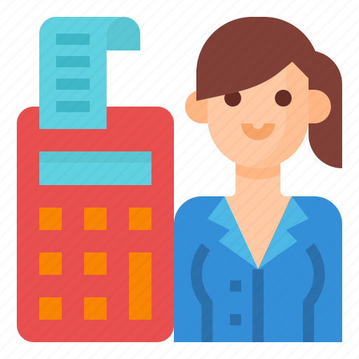 Accountant, accounting, business, woman icon - Download on Iconfinder