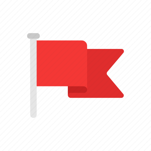 Banner, flag, red flag, notification icon - Download on Iconfinder