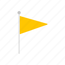 banner, flag, yellow flag, notification