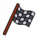 flag, checkered, auto, racing, race, winner, sport