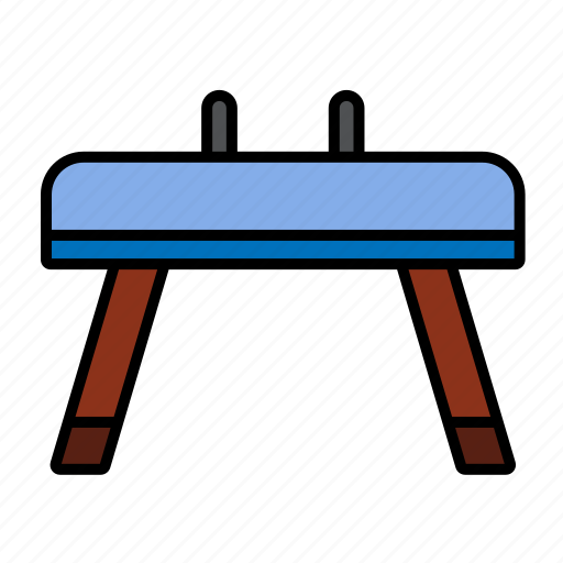 Balance, beam, bench, gymnastic, gymnastics, pommel, horse icon - Download on Iconfinder