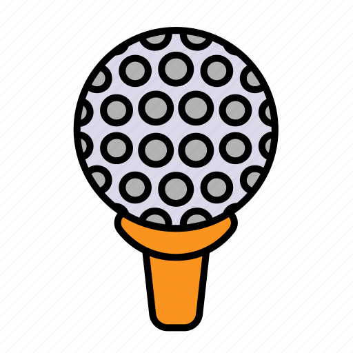 Golf, tee, sport, ball, equipment, pin, play icon - Download on Iconfinder