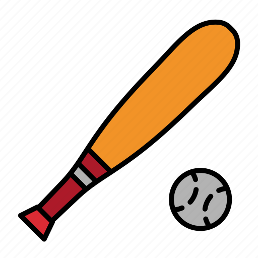Baseball, ball, bat, sport, game, sports, stick icon - Download on Iconfinder