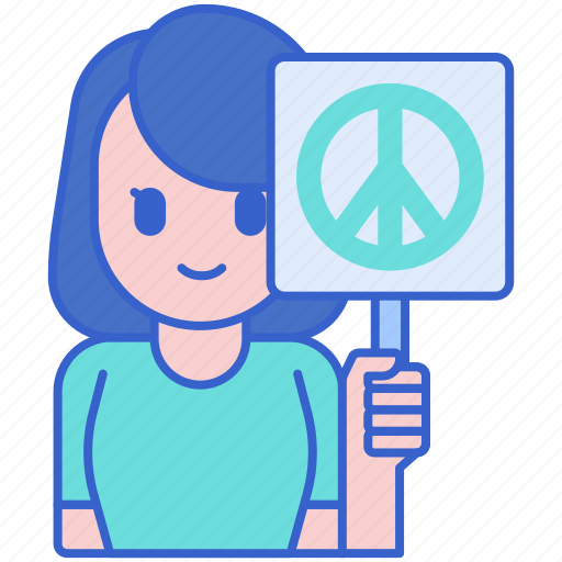 Female, peace, woman icon - Download on Iconfinder