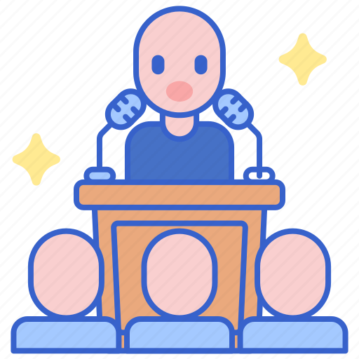 Conference, meeting, press icon - Download on Iconfinder