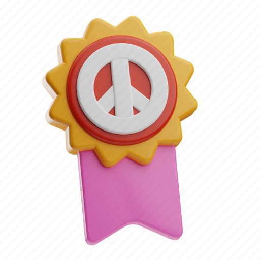 Badge, winner, medal, prize, military, war, reward 3D illustration - Download on Iconfinder