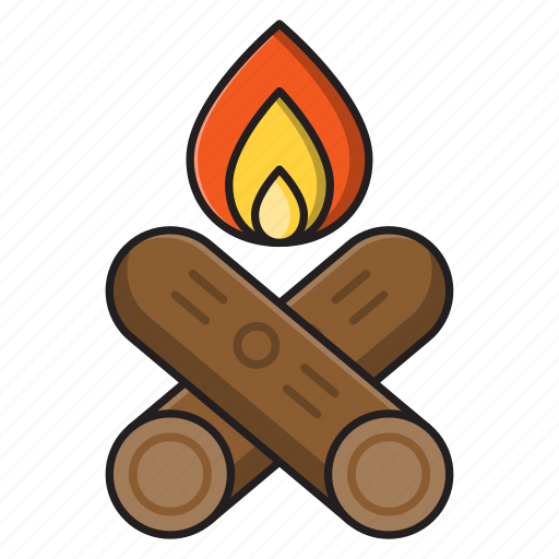 Bonfire, campfire, flame, tour, woods icon - Download on Iconfinder