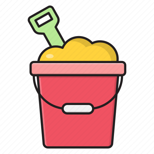 Activity, agriculture, bucket, mid, shovel icon - Download on Iconfinder