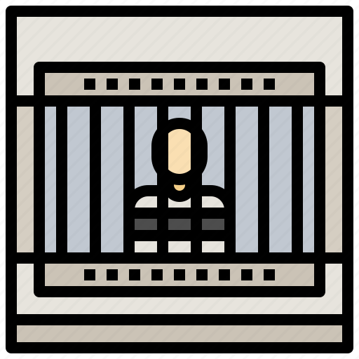 Criminal, imprisoned, jail, jailhouse, jobs, prison, professions icon - Download on Iconfinder