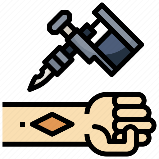 Gestures, hands, illustration, machine, miscellaneous, needle, tattoo icon - Download on Iconfinder