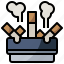 ashtray, cigar, furniture, healthcare, medical, smoke, tobacco 