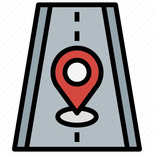 Gps, location, maps, pin, road, street icon - Download on Iconfinder