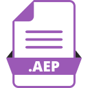 adobe after effects, adobe file extensions, aep, document, extension icon, file, file format