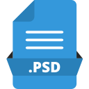 adobe file extensions, adobe photoshop, document, extension icon, file, file format, psd 