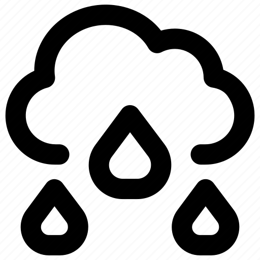 Cloud, day, drops, precipitation, rain, weather, rainy icon - Download on Iconfinder
